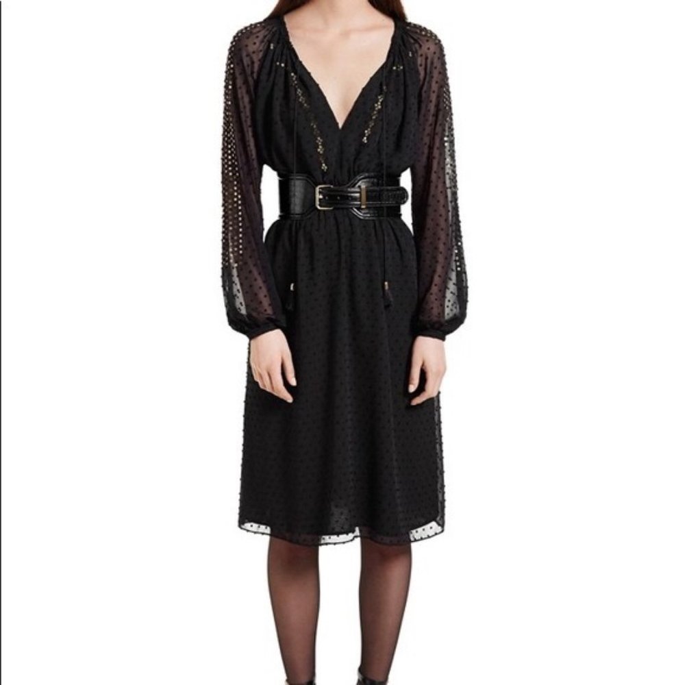 Altuzarra Swiss Dot Black Dress